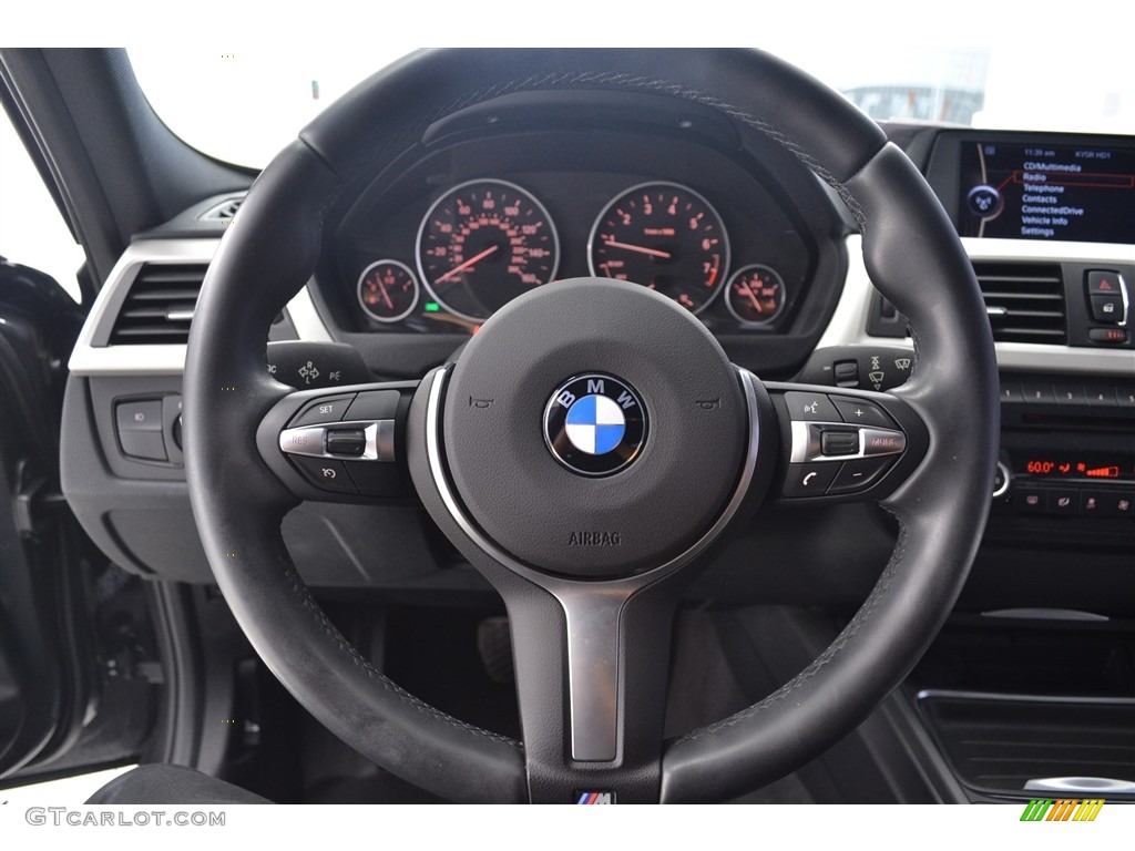 2014 3 Series 320i Sedan - Mineral Grey Metallic / Black photo #30