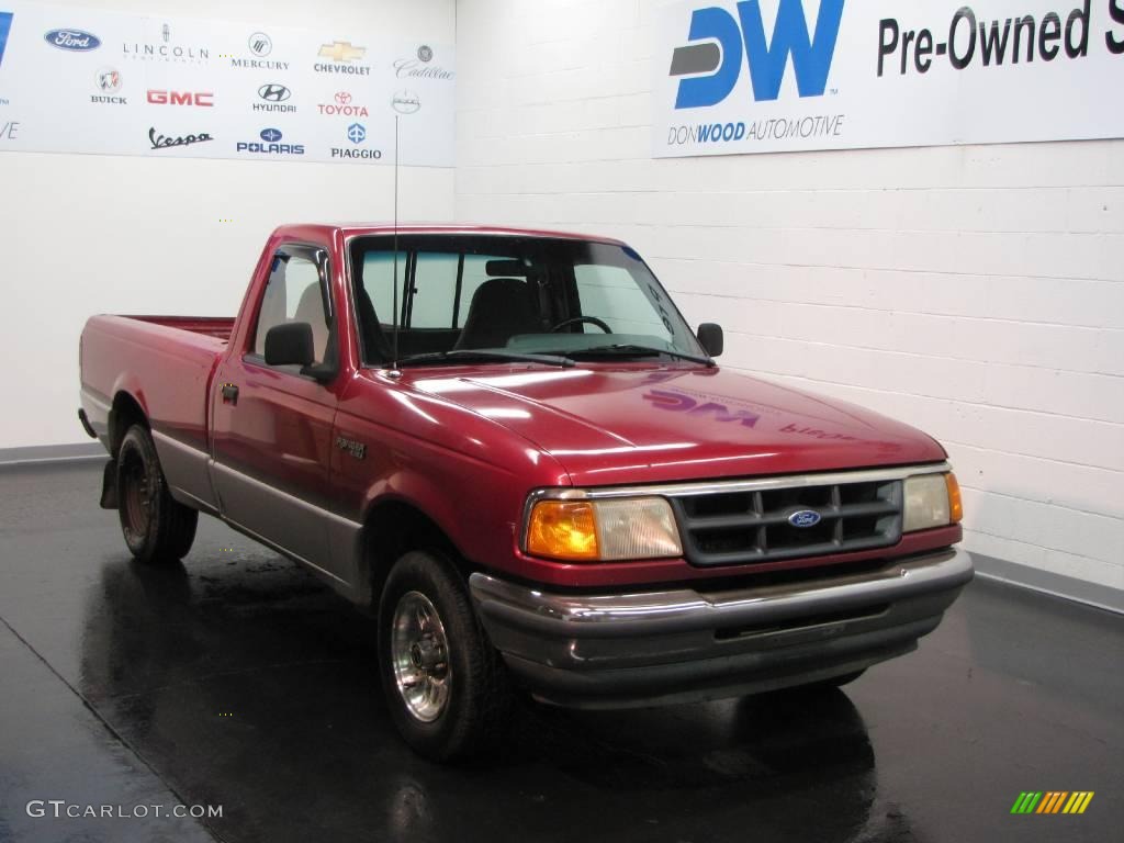 Electric Red Metallic Ford Ranger