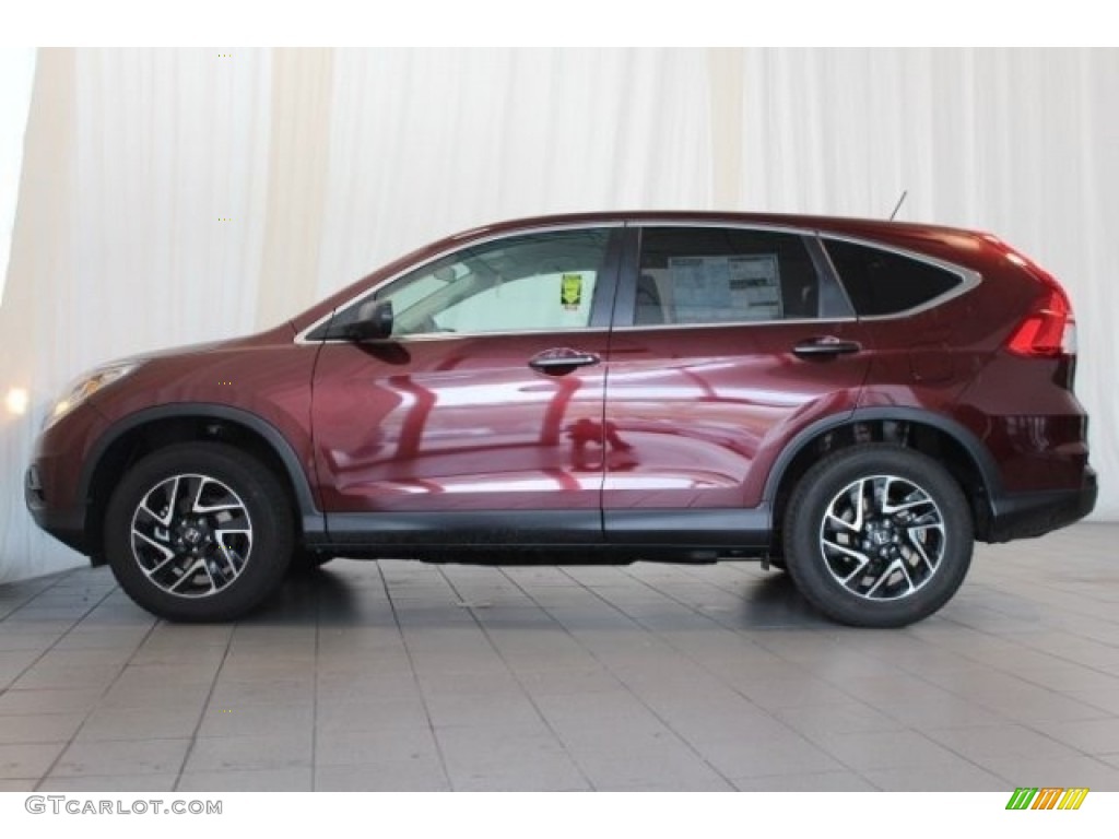 2016 CR-V SE - Basque Red Pearl II / Gray photo #5