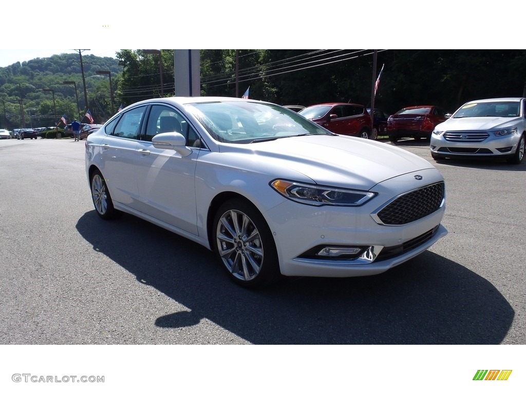 2017 Fusion Platinum AWD - White Platinum / Medium Soft Ceramic photo #5