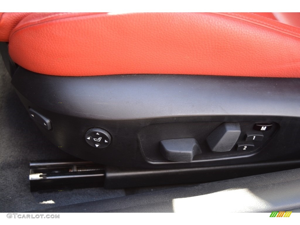 2010 3 Series 328i xDrive Coupe - Jet Black / Coral Red/Black Dakota Leather photo #13