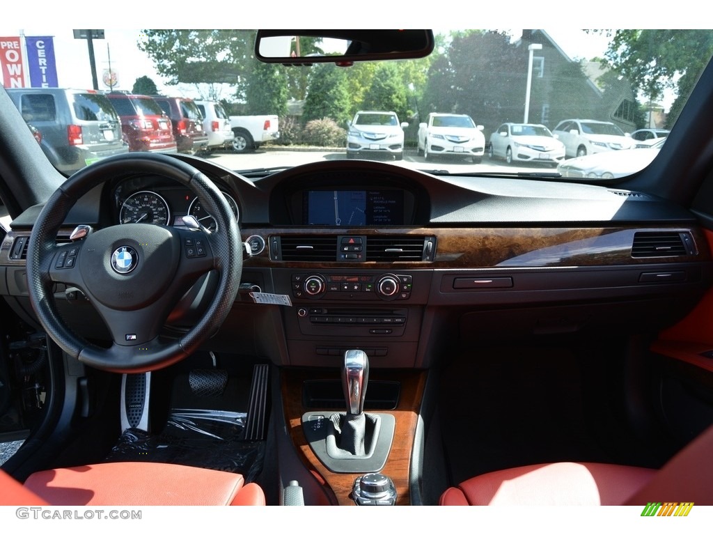 2010 3 Series 328i xDrive Coupe - Jet Black / Coral Red/Black Dakota Leather photo #16