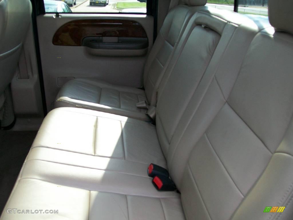 2004 F250 Super Duty Lariat Crew Cab 4x4 - Dark Green Satin Metallic / Medium Parchment photo #4