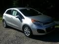 2013 Bright Silver Kia Rio EX 5-Door  photo #3