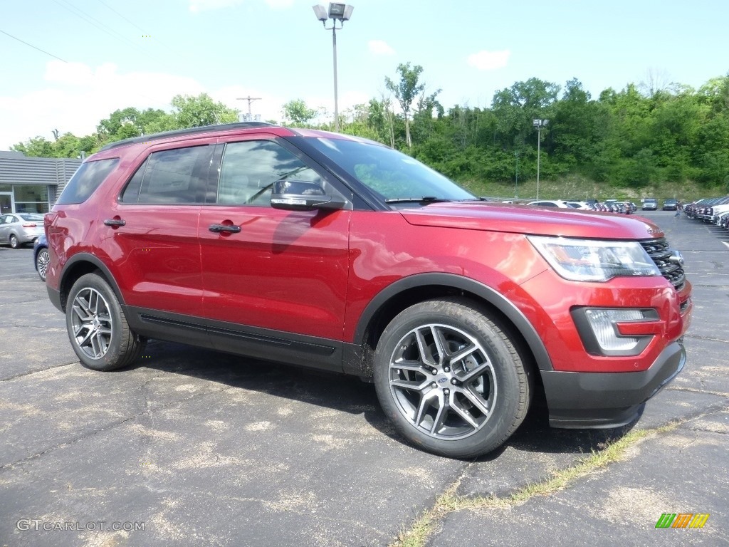 Ruby Red 2017 Ford Explorer Sport 4WD Exterior Photo #114309436