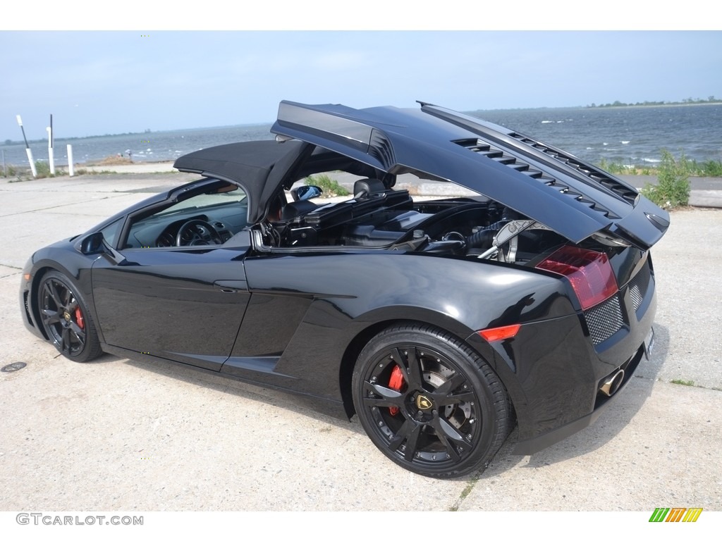 2008 Gallardo Spyder E-Gear - Nero Noctis / Black photo #39