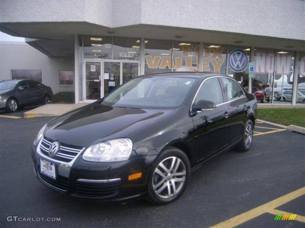 2005 Jetta 2.5 Sedan - Black Magic Pearl / Anthracite photo #1