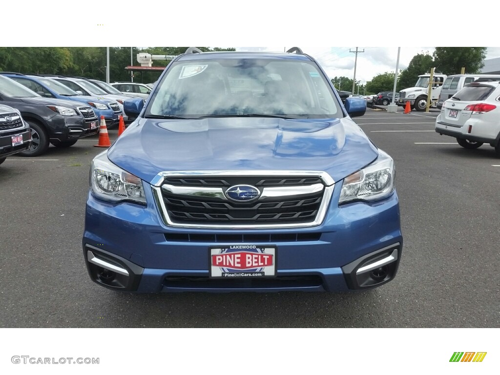 2017 Forester 2.5i Premium - Quartz Blue Pearl / Gray photo #2