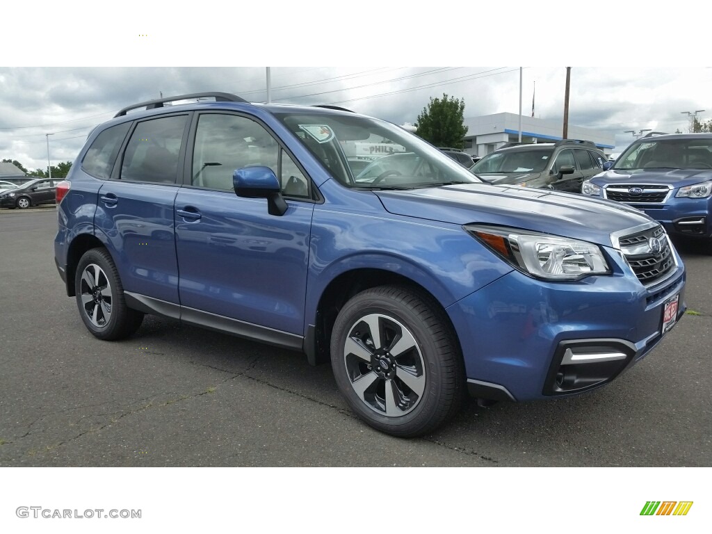 Quartz Blue Pearl 2017 Subaru Forester 2.5i Premium Exterior Photo #114315526