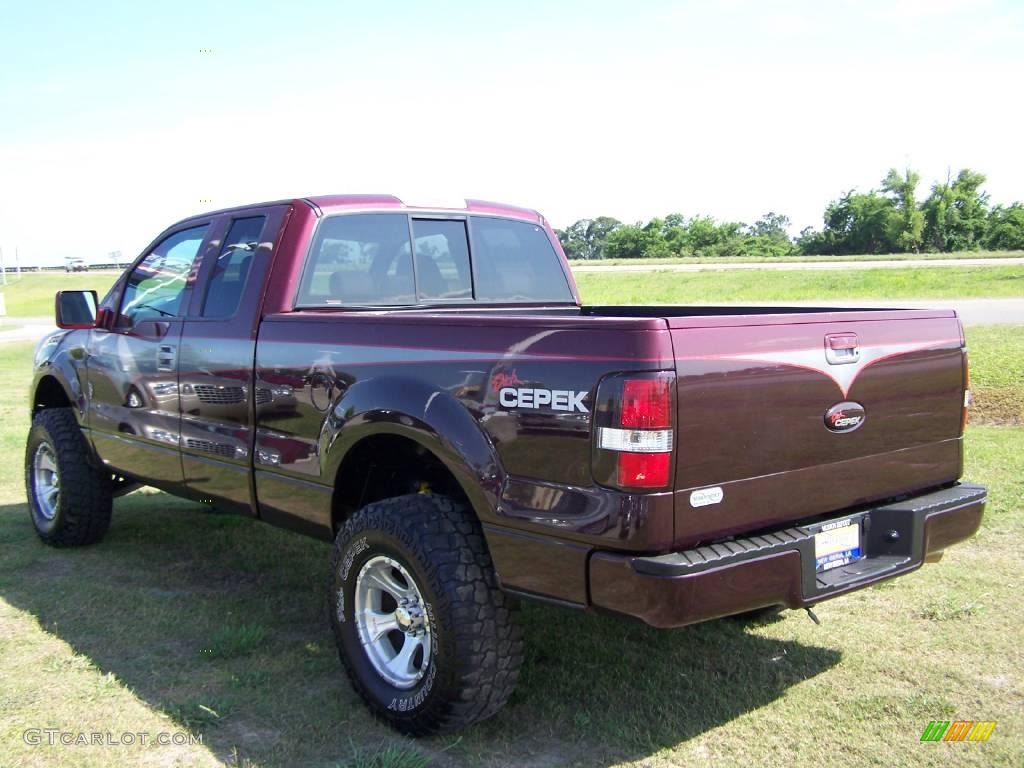 2006 F150 STX Dick CEPEC SuperCab 4x4 - Dark Toreador Red Metallic / Medium/Dark Flint photo #5