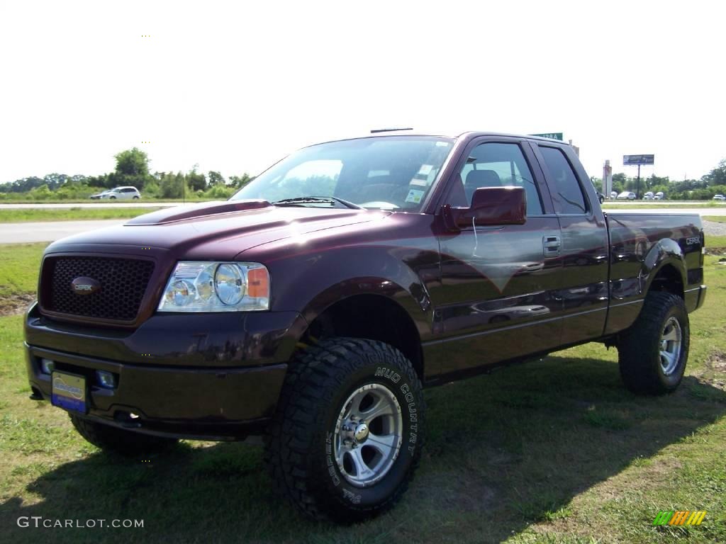2006 F150 STX Dick CEPEC SuperCab 4x4 - Dark Toreador Red Metallic / Medium/Dark Flint photo #7