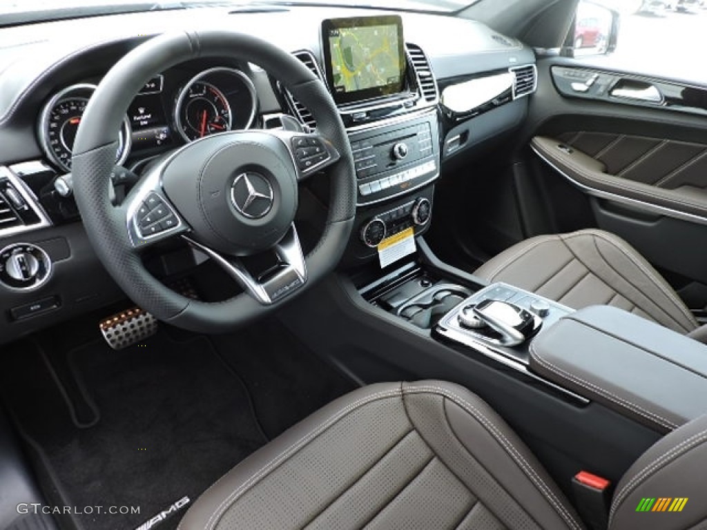 AMG Espresso Brown/ Black Interior 2017 Mercedes-Benz GLS 63 AMG 4Matic Photo #114319285