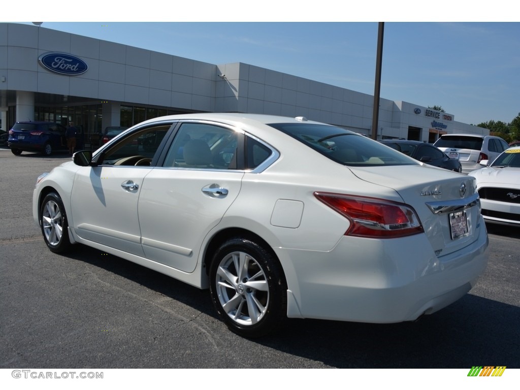 2013 Altima 2.5 SL - Pearl White / Beige photo #5