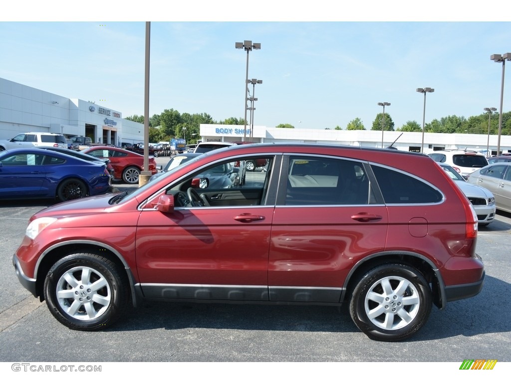 2008 CR-V EX-L - Tango Red Pearl / Gray photo #6