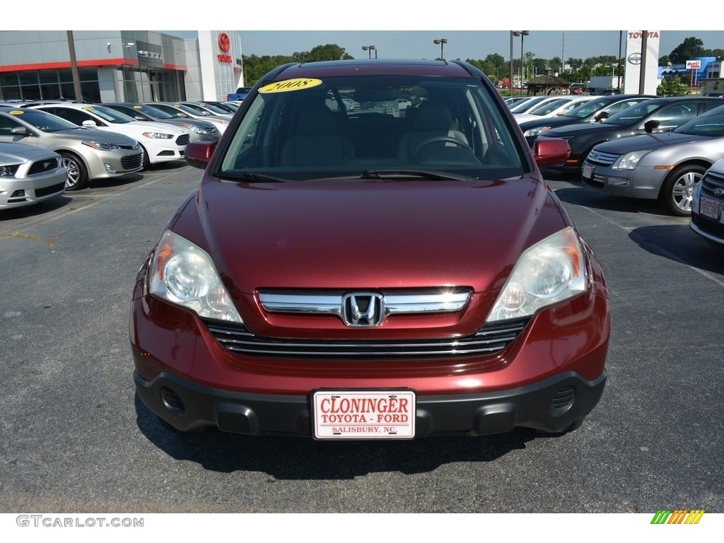 2008 CR-V EX-L - Tango Red Pearl / Gray photo #25