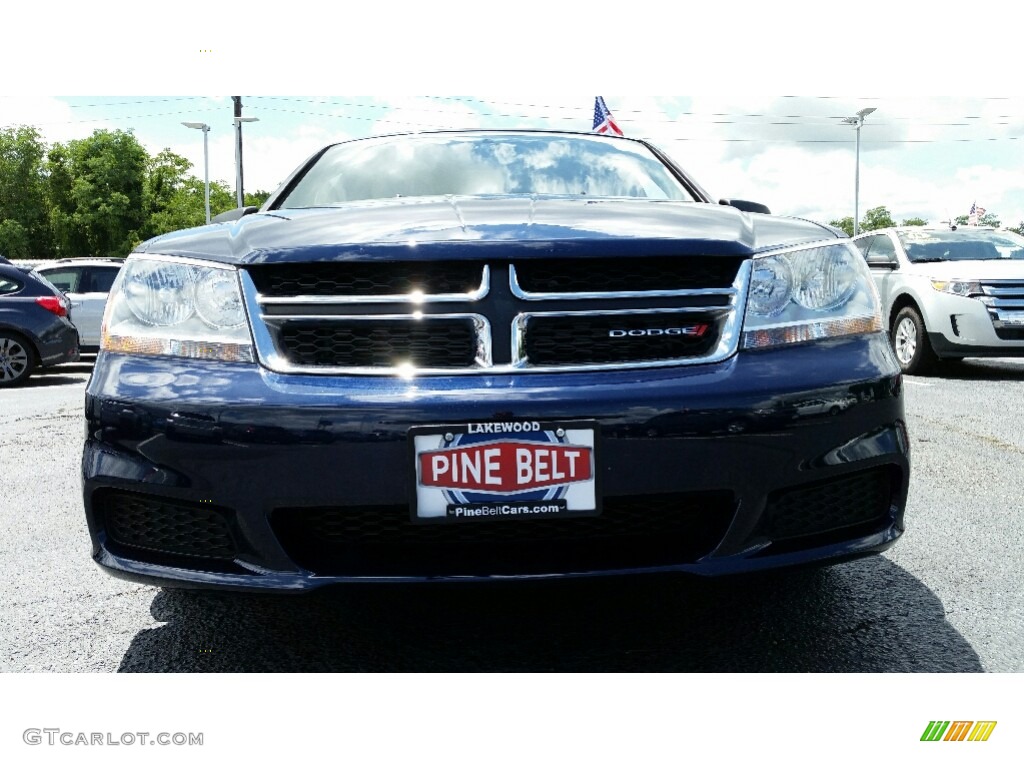 2014 Avenger SE - True Blue Pearl / Black/Light Frost Beige photo #2