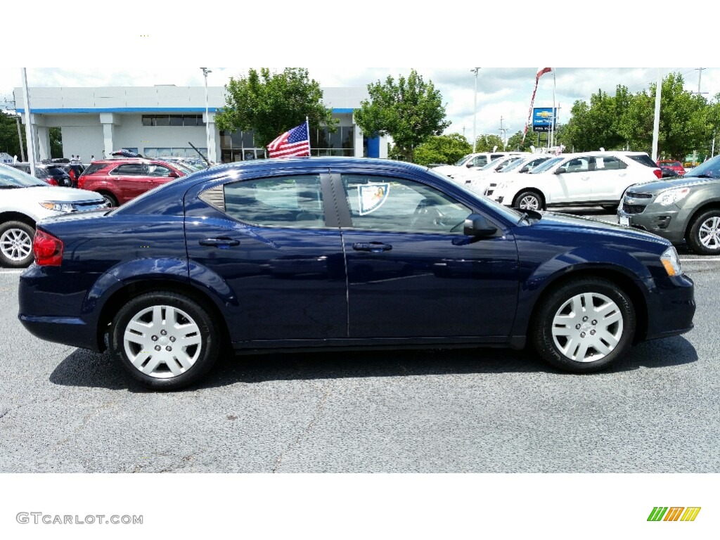 2014 Avenger SE - True Blue Pearl / Black/Light Frost Beige photo #5