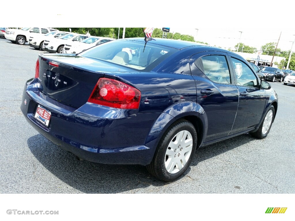 2014 Avenger SE - True Blue Pearl / Black/Light Frost Beige photo #7