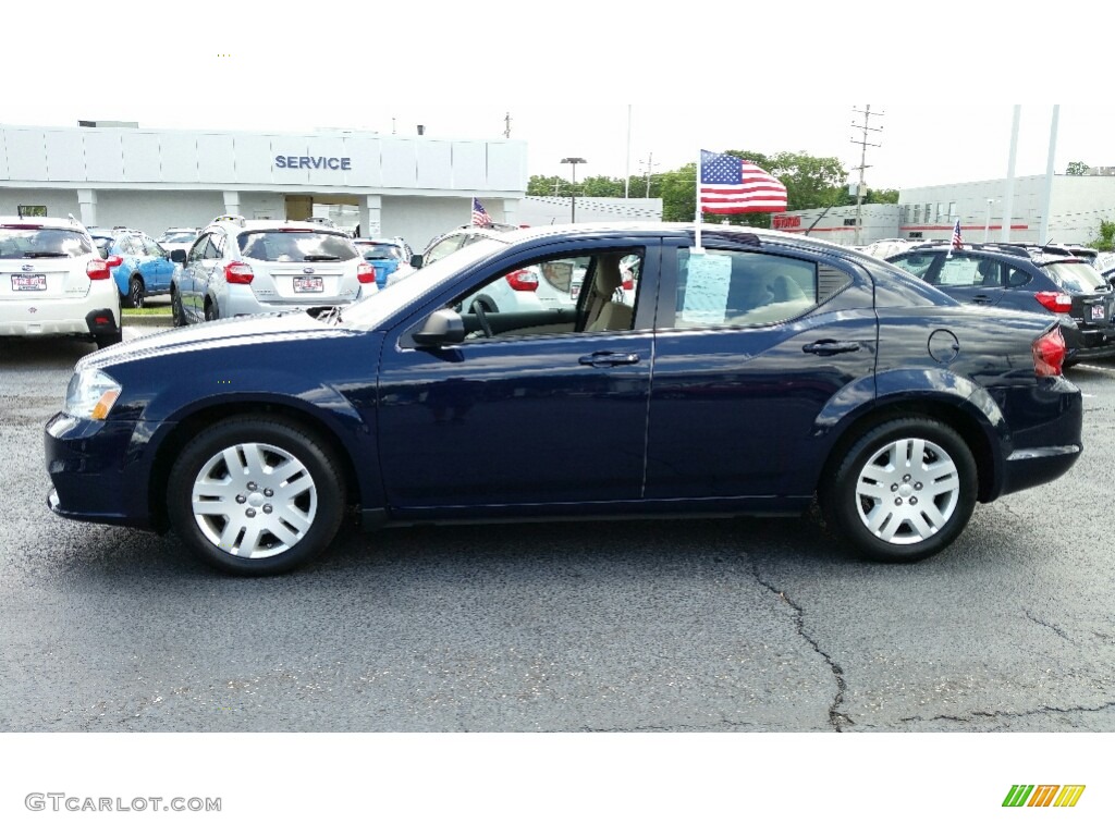 2014 Avenger SE - True Blue Pearl / Black/Light Frost Beige photo #10