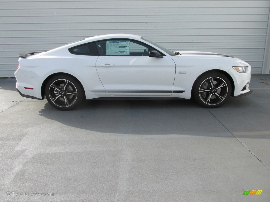 2017 Mustang GT California Speical Coupe - Oxford White / California Special Ebony Leather/Miko Suede photo #3