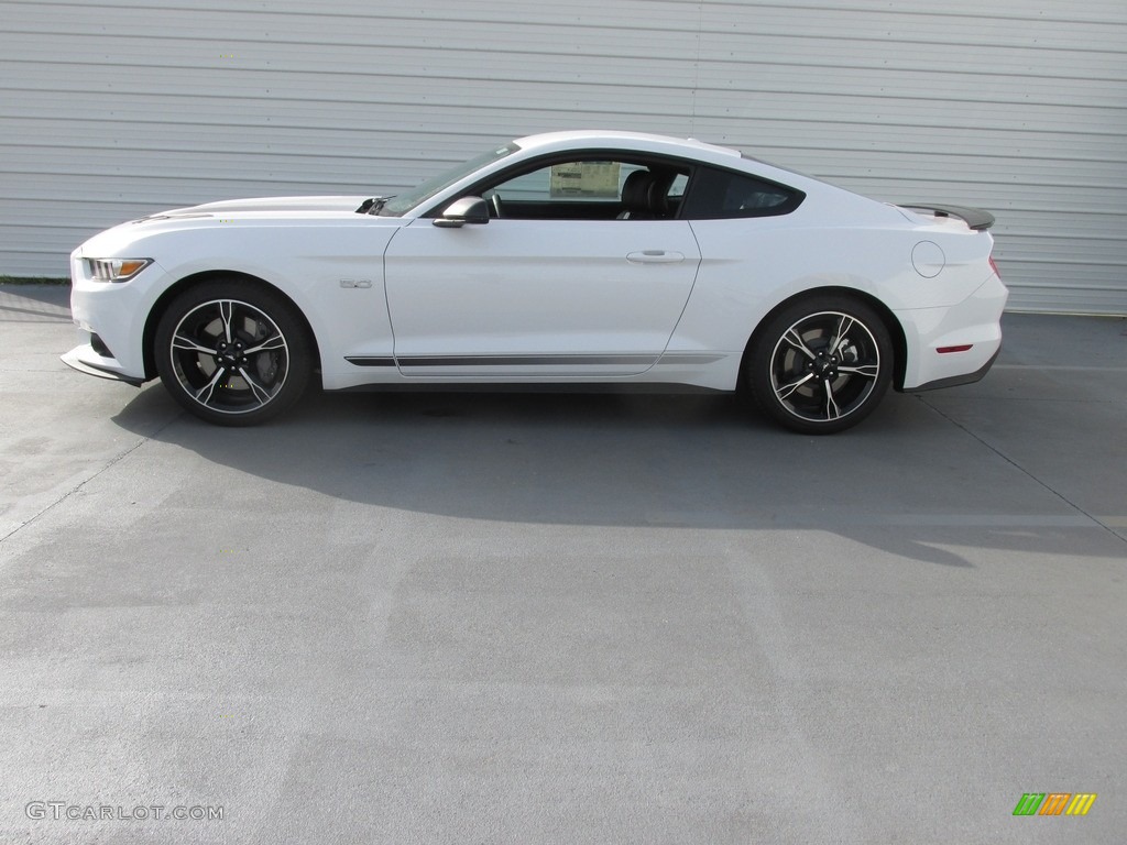 2017 Mustang GT California Speical Coupe - Oxford White / California Special Ebony Leather/Miko Suede photo #6