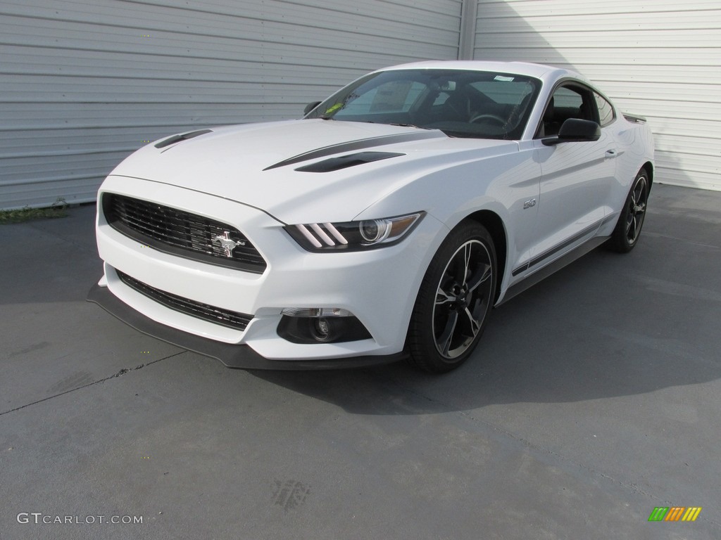 2017 Mustang GT California Speical Coupe - Oxford White / California Special Ebony Leather/Miko Suede photo #7