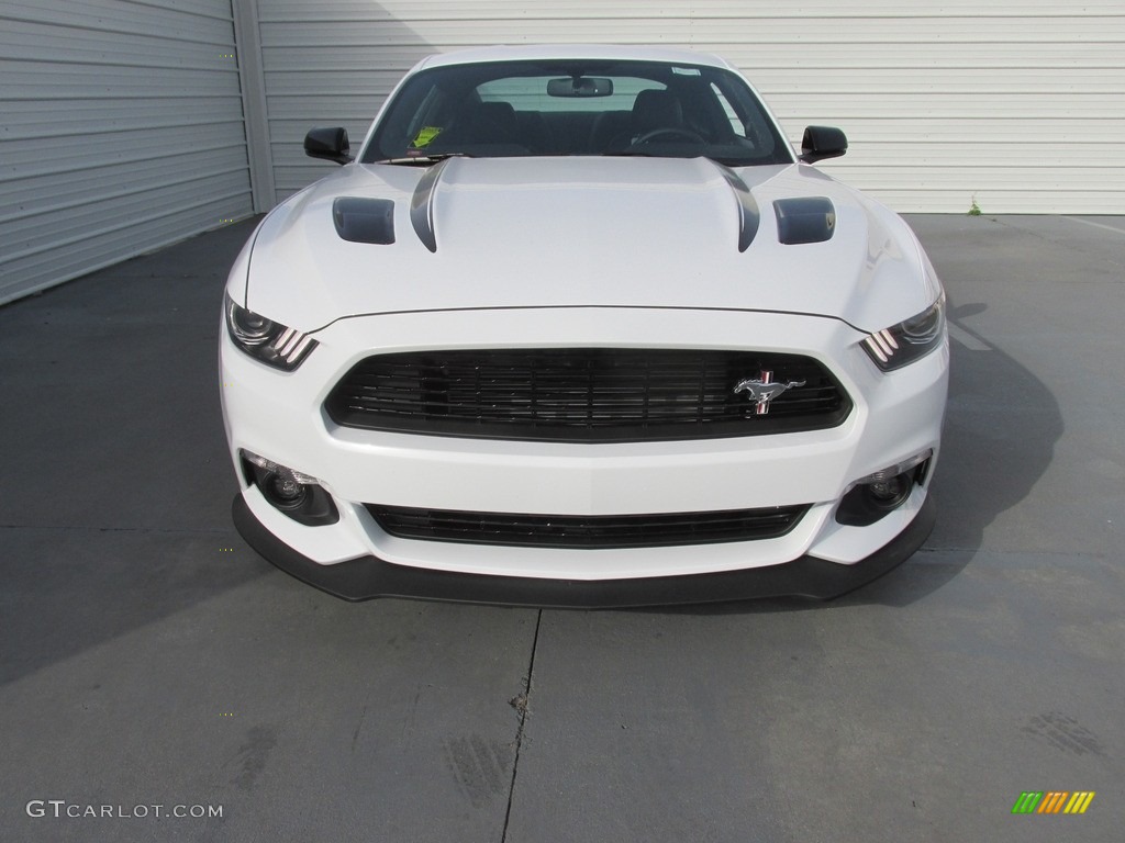 2017 Mustang GT California Speical Coupe - Oxford White / California Special Ebony Leather/Miko Suede photo #8