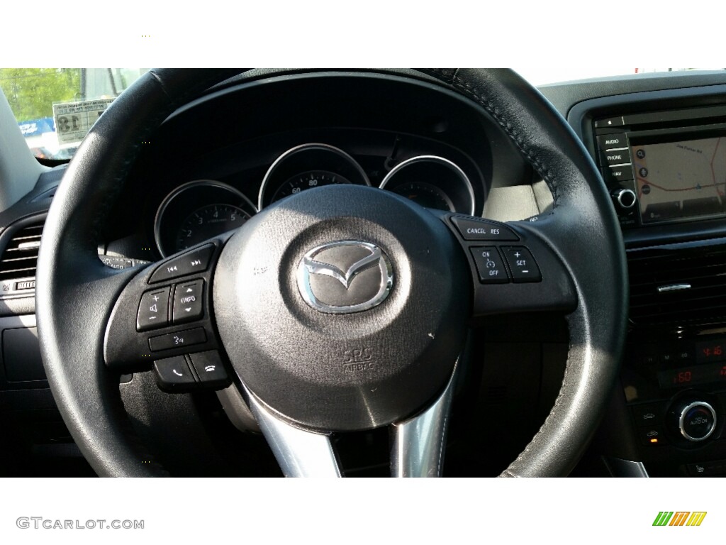 2014 CX-5 Grand Touring AWD - Crystal White Pearl Mica / Sand photo #16
