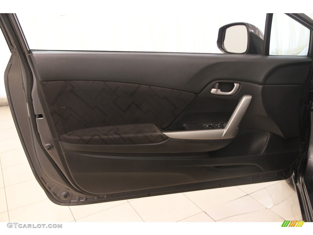 2013 Civic LX Coupe - Polished Metal Metallic / Black photo #4