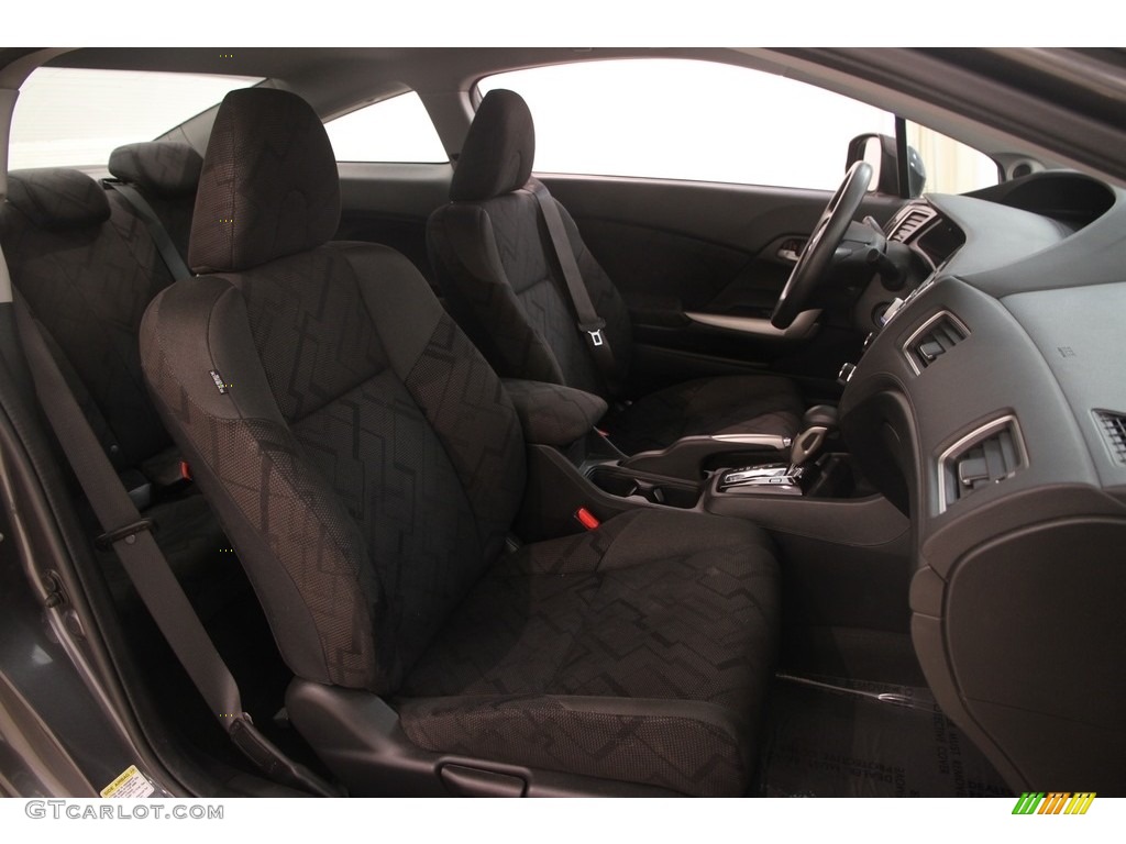 2013 Civic LX Coupe - Polished Metal Metallic / Black photo #13