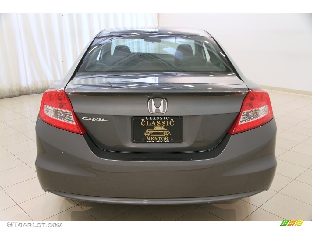 2013 Civic LX Coupe - Polished Metal Metallic / Black photo #15