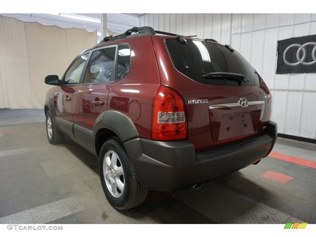 2005 Tucson GLS V6 4WD - Mesa Red / Gray photo #10