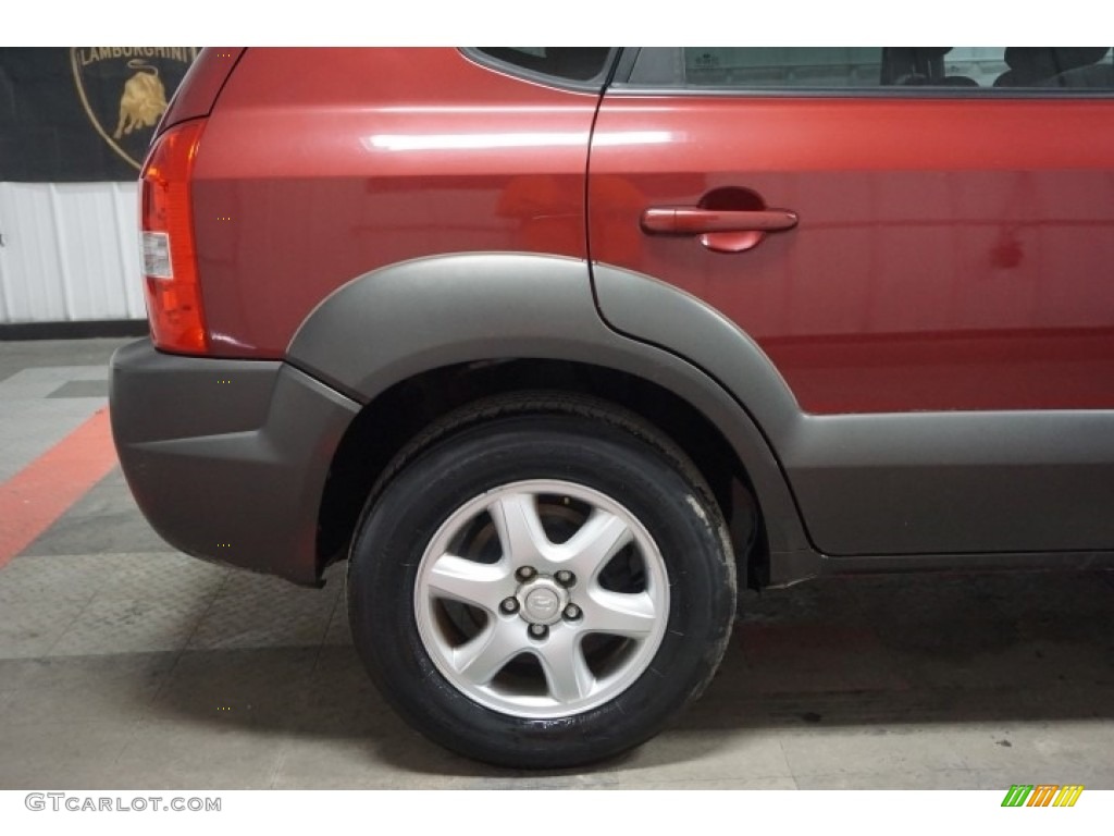 2005 Tucson GLS V6 4WD - Mesa Red / Gray photo #57