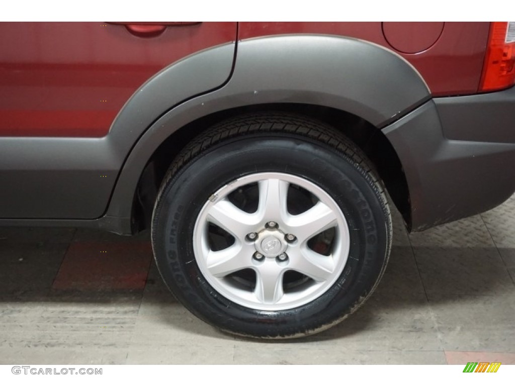 2005 Tucson GLS V6 4WD - Mesa Red / Gray photo #66