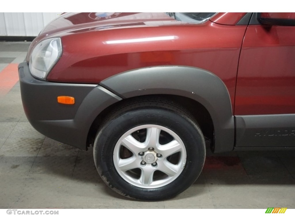 2005 Tucson GLS V6 4WD - Mesa Red / Gray photo #72