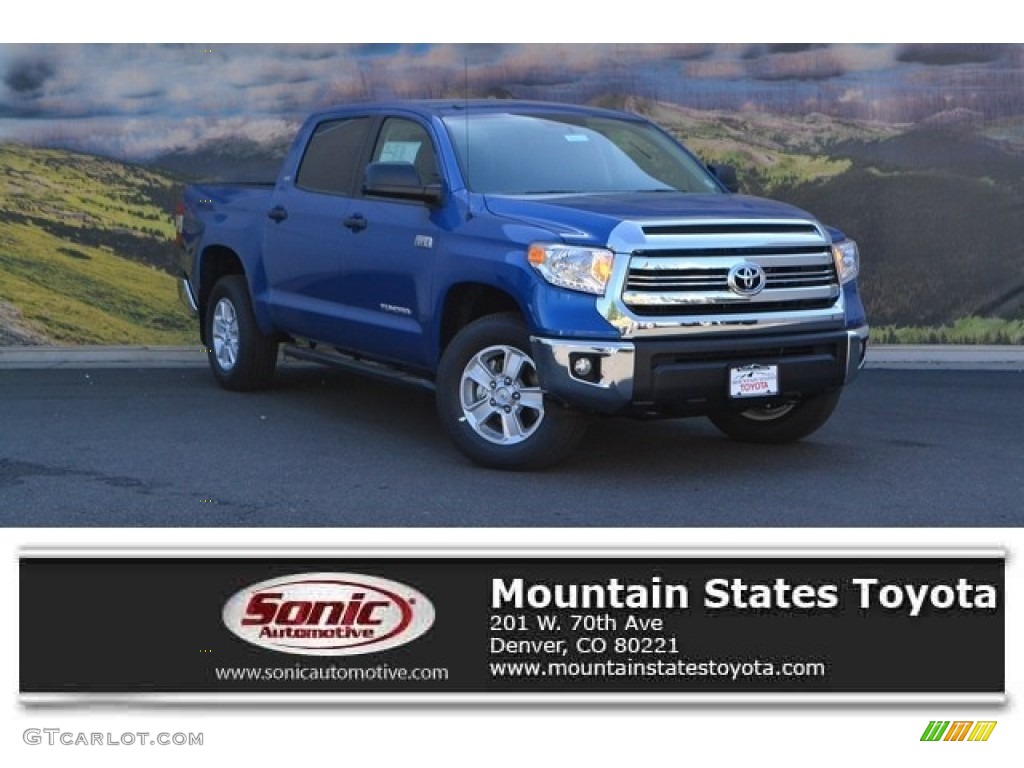 2016 Tundra SR5 CrewMax 4x4 - Blazing Blue Pearl / Black photo #1