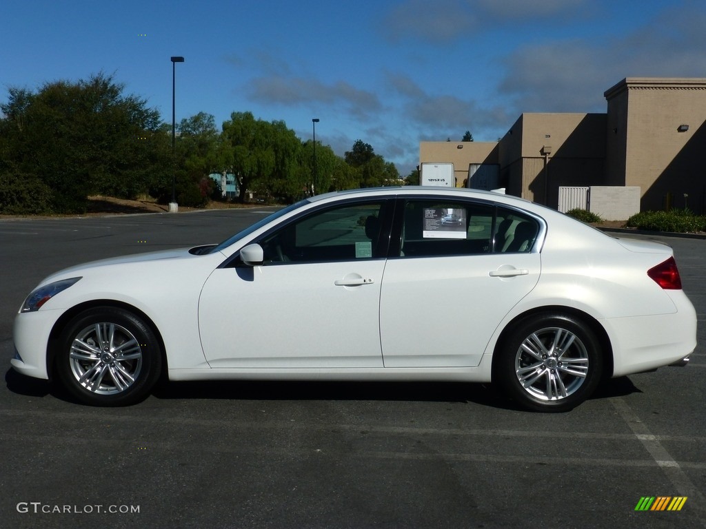 2013 G 37 Journey Sedan - Moonlight White / Stone photo #3