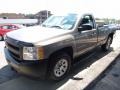 2013 Graystone Metallic Chevrolet Silverado 1500 Work Truck Regular Cab 4x4  photo #8