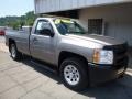 2013 Graystone Metallic Chevrolet Silverado 1500 Work Truck Regular Cab 4x4  photo #10