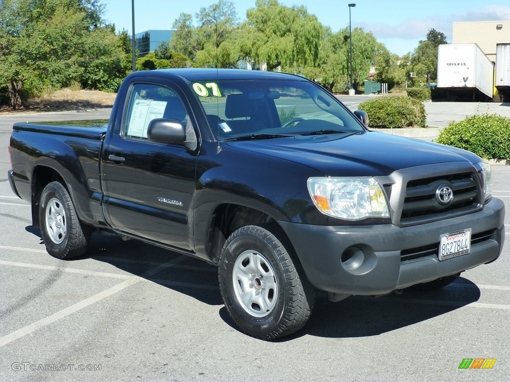 2007 Tacoma Regular Cab - Indigo Ink Pearl / Graphite Gray photo #1