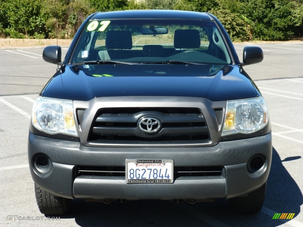 2007 Tacoma Regular Cab - Indigo Ink Pearl / Graphite Gray photo #2