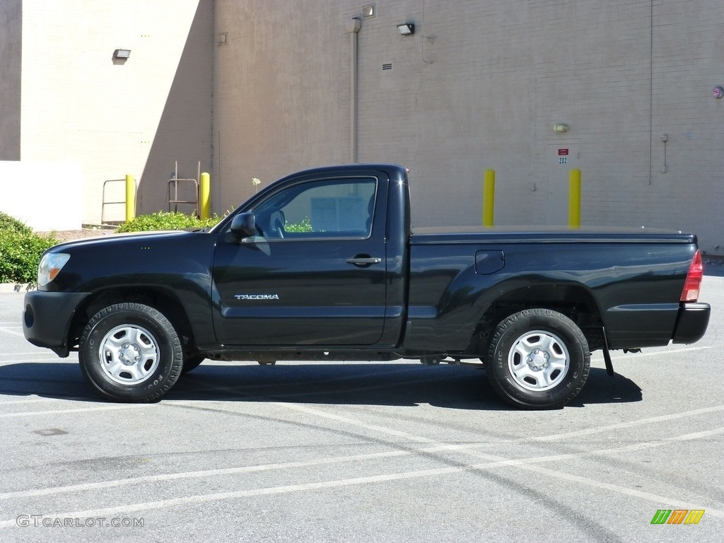 2007 Tacoma Regular Cab - Indigo Ink Pearl / Graphite Gray photo #3