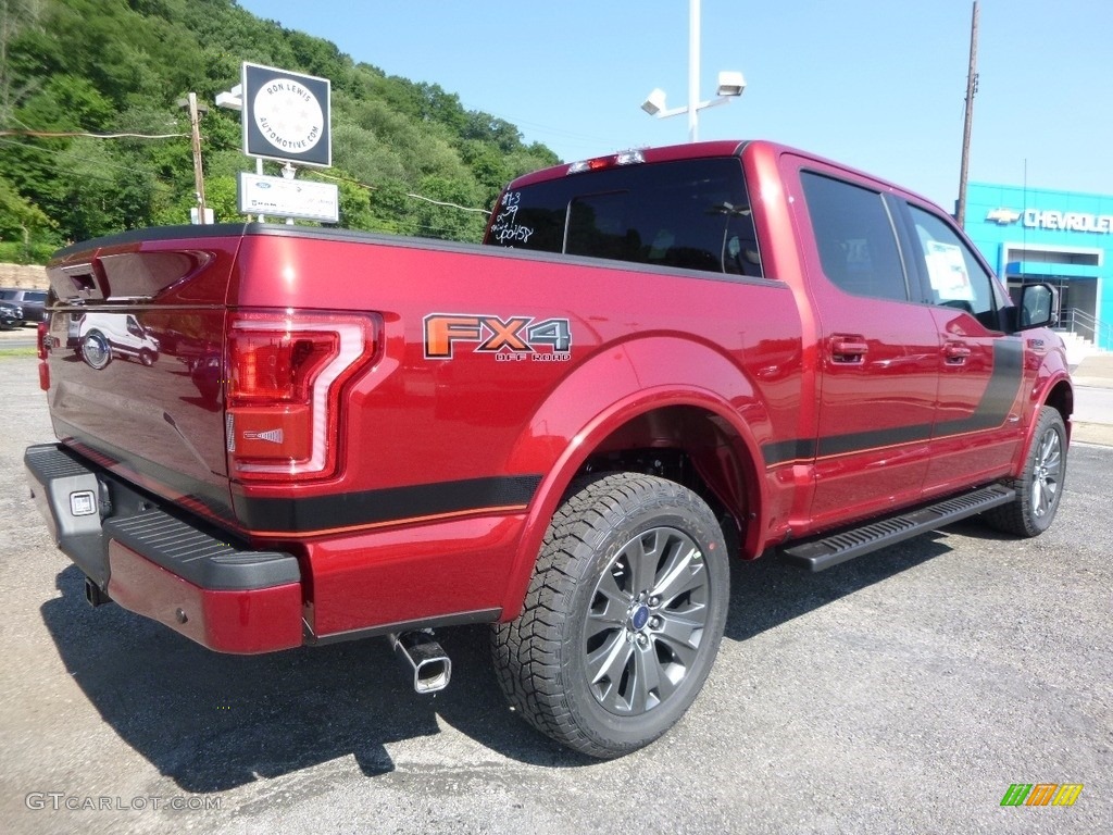 2016 F150 Lariat SuperCrew 4x4 - Ruby Red / Black photo #2