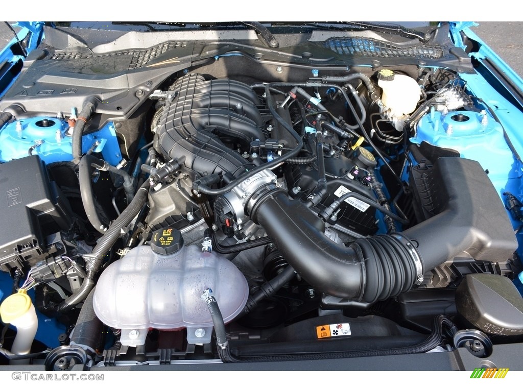 2017 Mustang V6 Coupe - Grabber Blue / Ebony photo #12