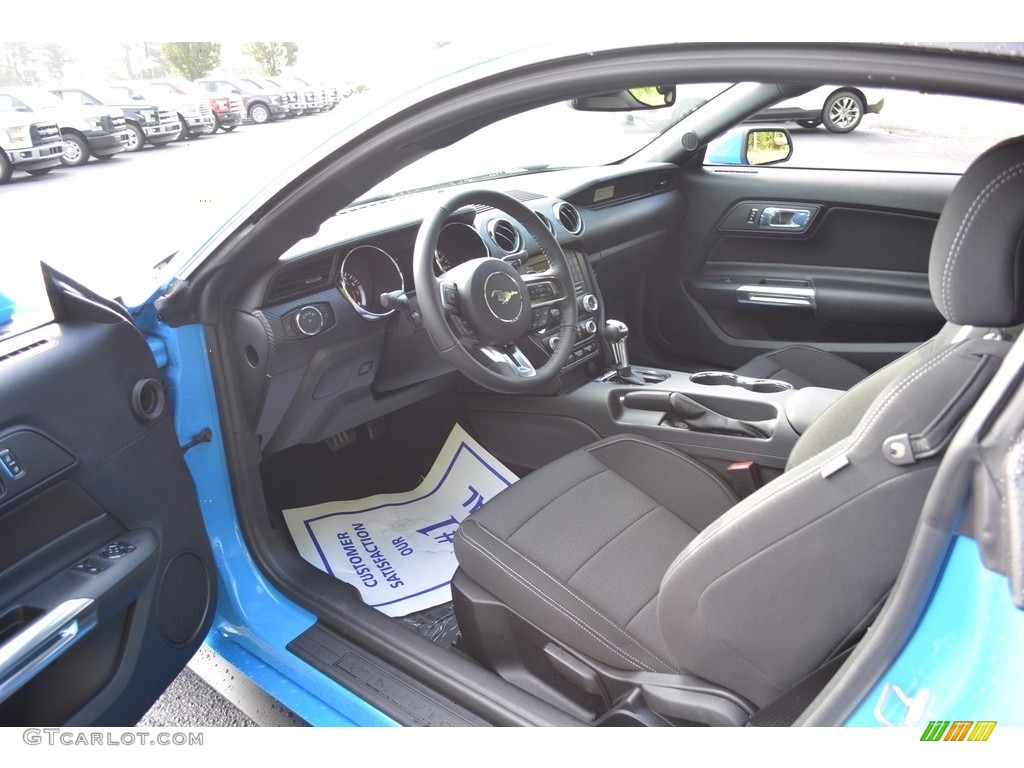 2017 Mustang V6 Coupe - Grabber Blue / Ebony photo #17
