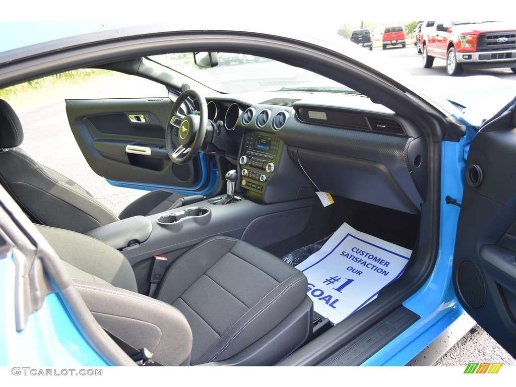 2017 Mustang V6 Coupe - Grabber Blue / Ebony photo #21