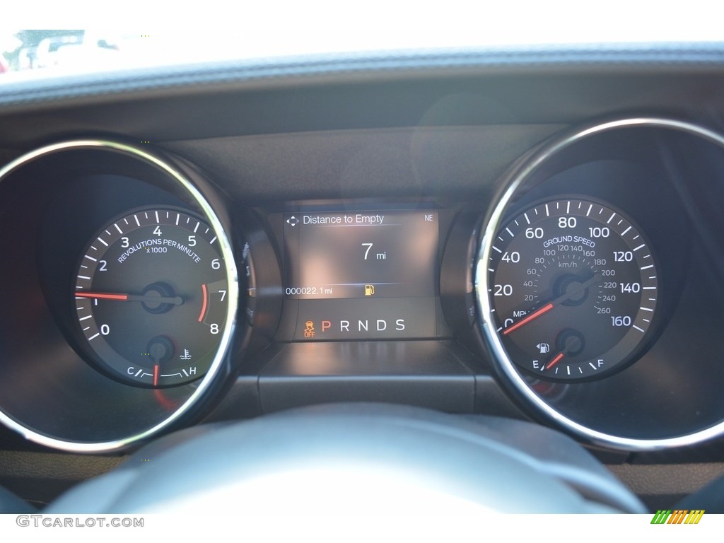 2017 Ford Mustang V6 Coupe Gauges Photo #114331665