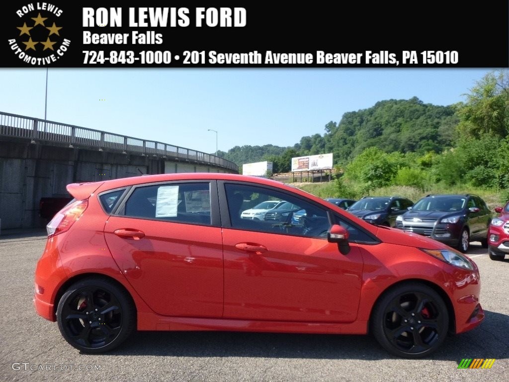 2016 Fiesta ST Hatchback - Molten Orange Metallic Tri-coat / ST Charcoal Black photo #1