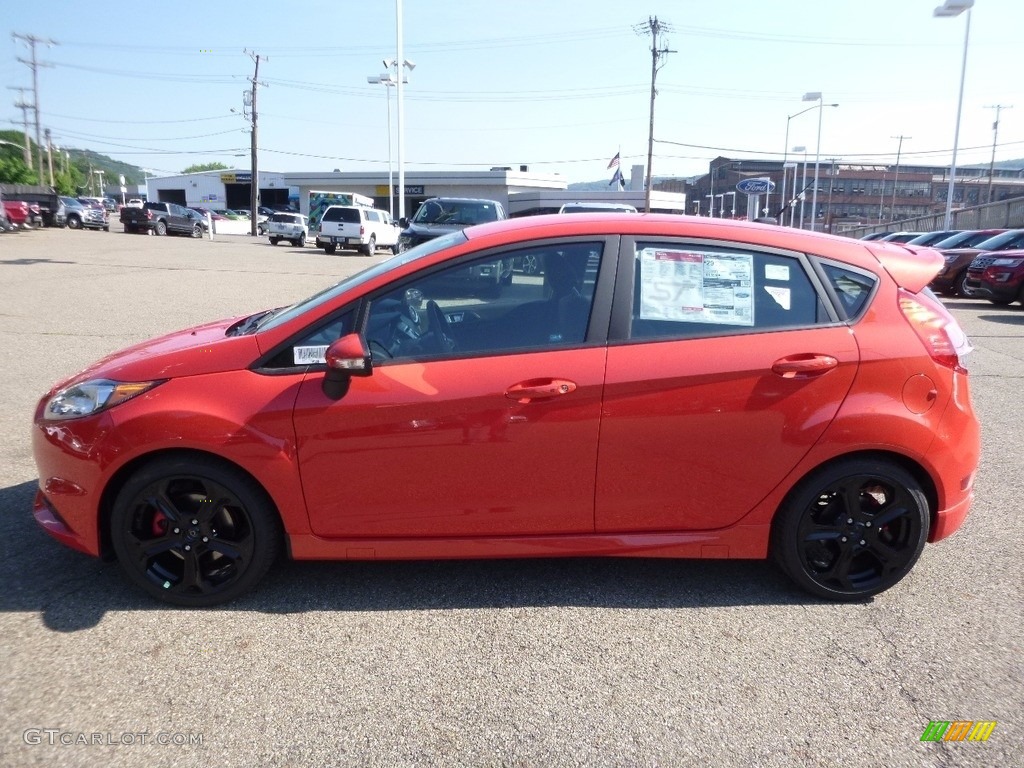 2016 Fiesta ST Hatchback - Molten Orange Metallic Tri-coat / ST Charcoal Black photo #6