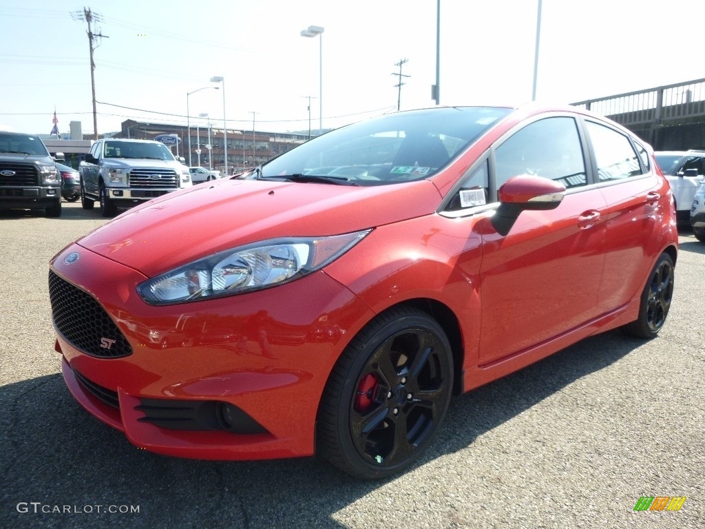 2016 Fiesta ST Hatchback - Molten Orange Metallic Tri-coat / ST Charcoal Black photo #7